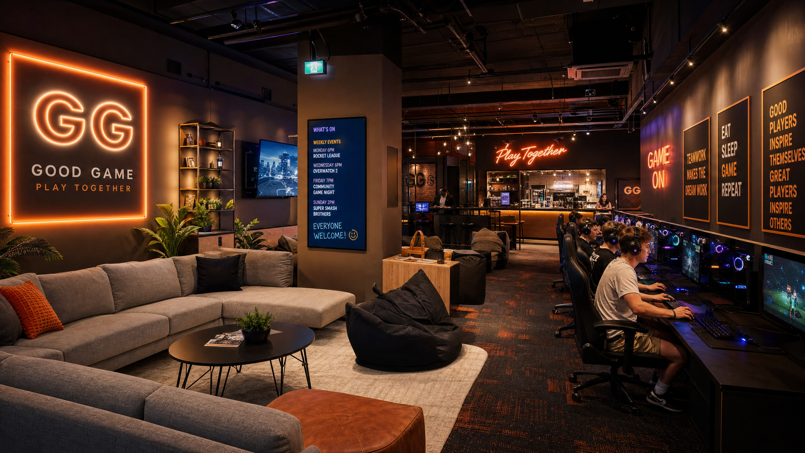 IronFrag gaming lounge